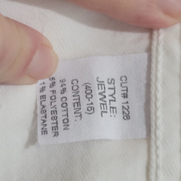 New Principle Denim The Jewel in White Denim Jacket - Picture 9 of 11